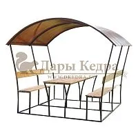 Беседка из металла и поликарбоната