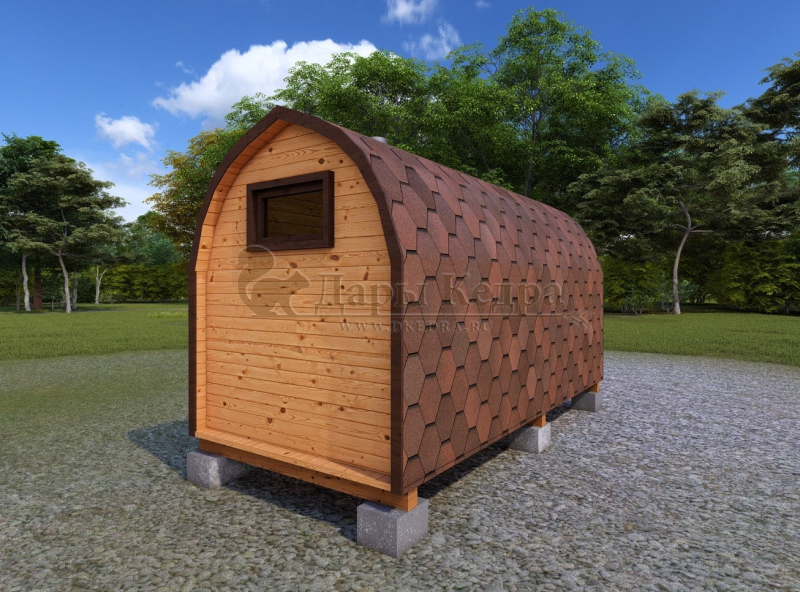 Баня «Викинг» из кедра 4х2,2 м